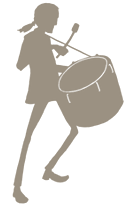 drawing of drum player